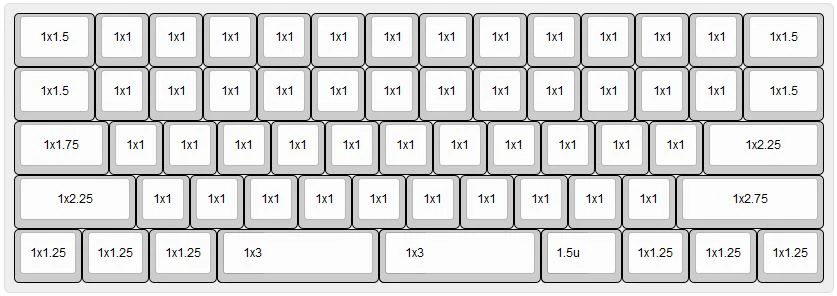 0.01 Z62 Dark Grey 60% White LED Blank PBT Mechanical Keyboard - Image 4