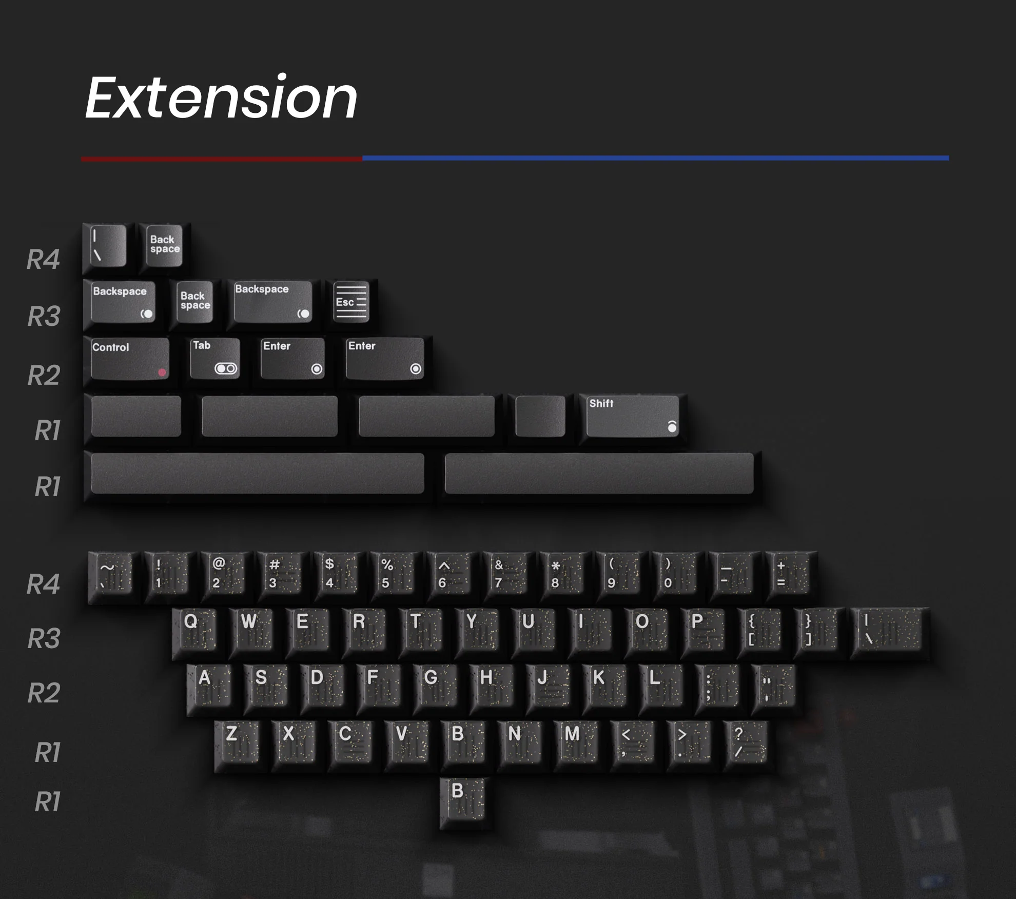 80Retros Game 1989 Black Translucent Keycap Set - Image 12