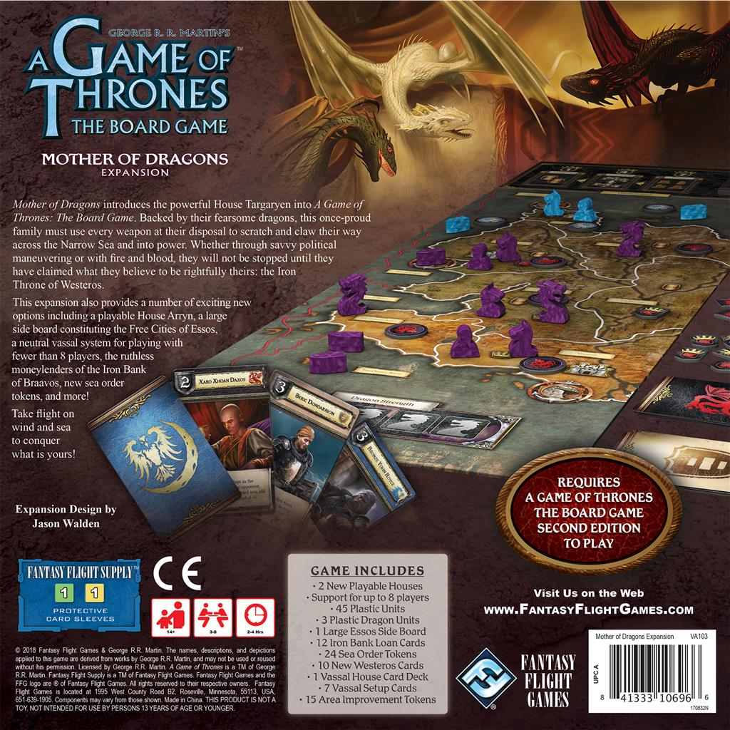 AGOT Board Game : Mother of Dragons Expansion - Image 2