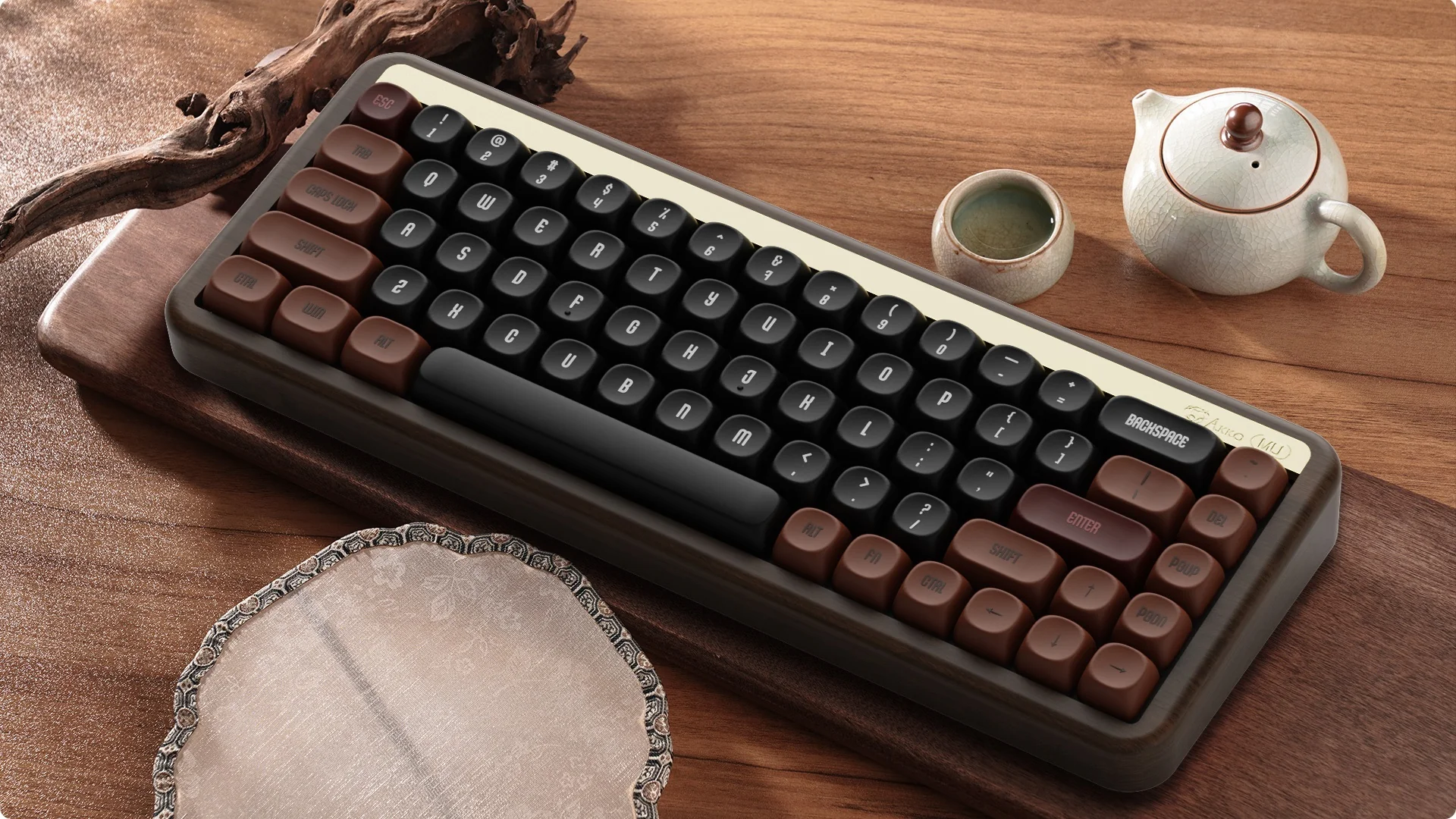 Akko MU01 Autumn Wood 65% Hotswap Wireless RGB Keyboard - Image 6