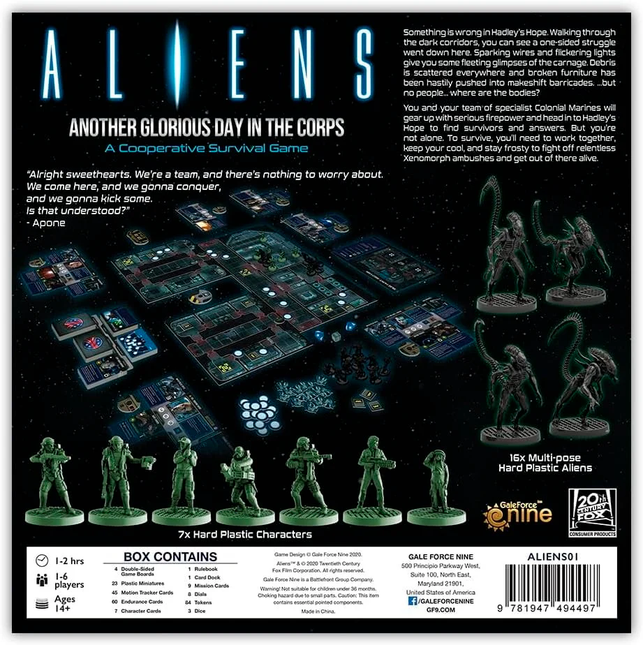 Aliens Another Glorious Day in the Corps Board Cooperative Survival Game - Image 2