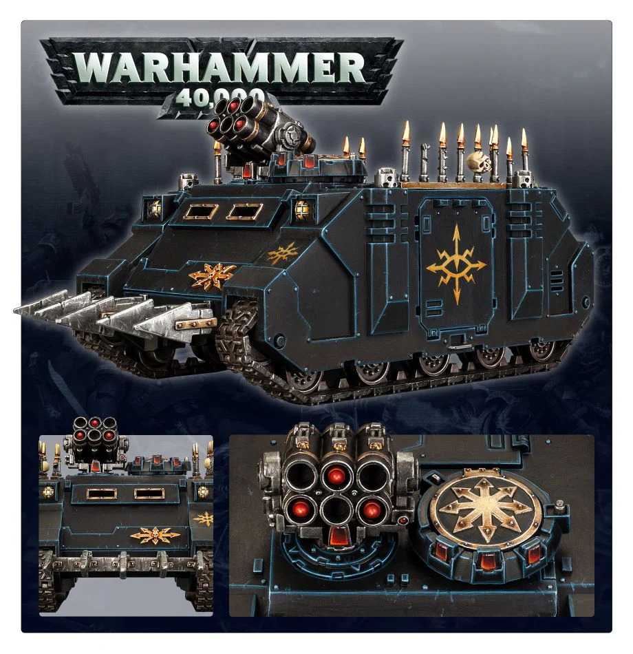 Warhammer 40000 Chaos Space Marines Chaos Rhino - Image 2