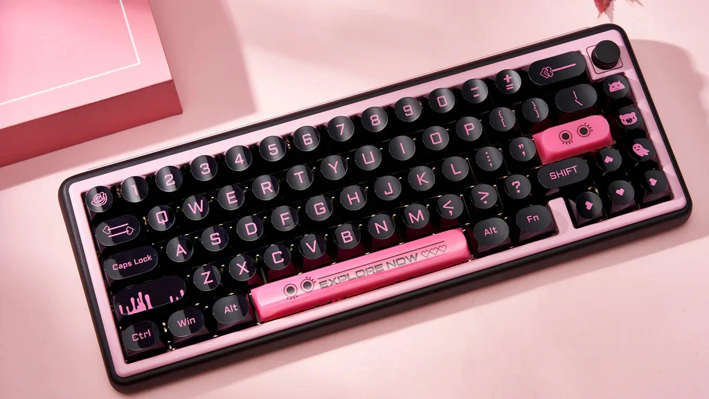 Chilkey Dark Blush 170 Key DDA Profile Dye Sub PC Keycap Set - Image 16