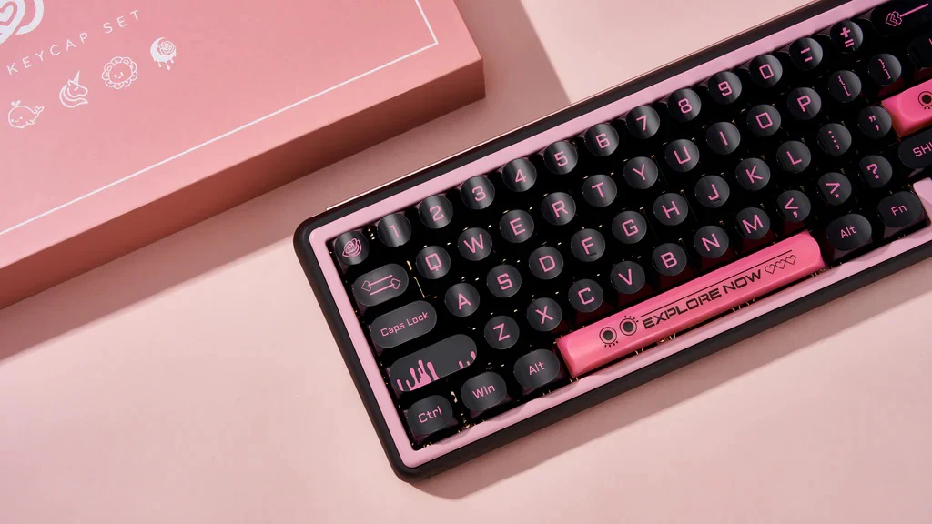 Chilkey Dark Blush 170 Key DDA Profile Dye Sub PC Keycap Set - Image 17