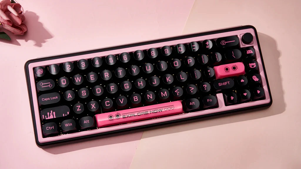 Chilkey Dark Blush 170 Key DDA Profile Dye Sub PC Keycap Set - Image 18