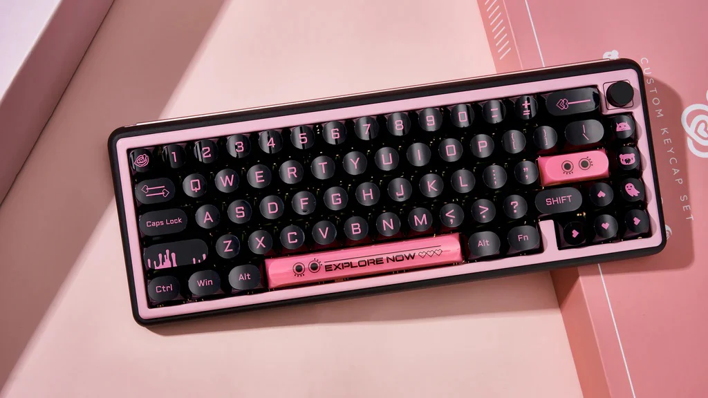 Chilkey Dark Blush 170 Key DDA Profile Dye Sub PC Keycap Set - Image 19
