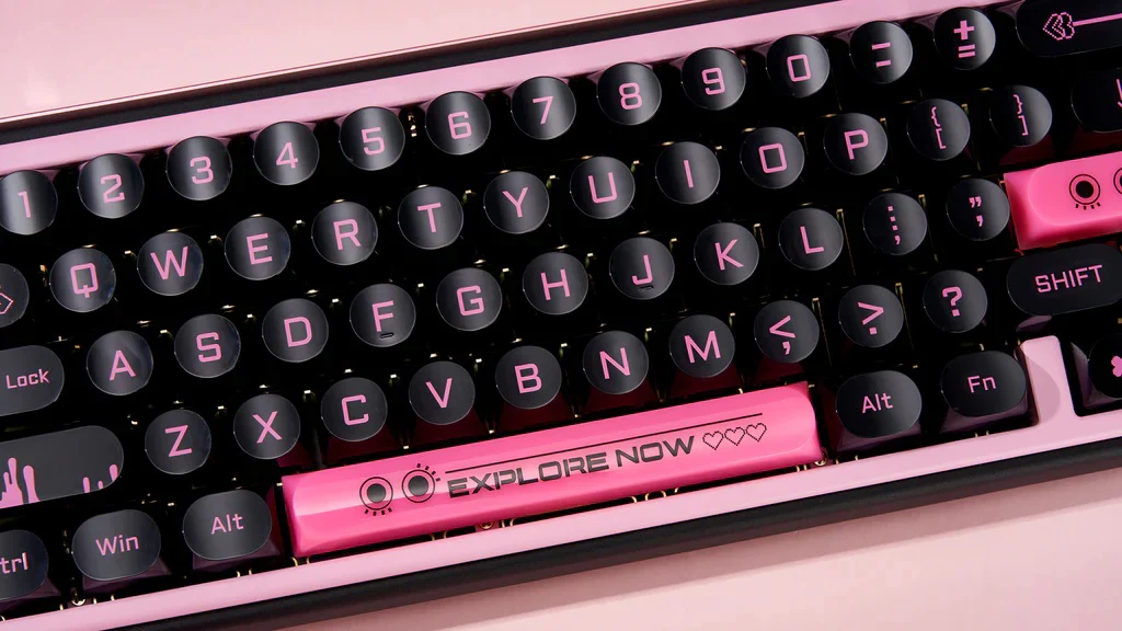 Chilkey Dark Blush 170 Key DDA Profile Dye Sub PC Keycap Set - Image 21