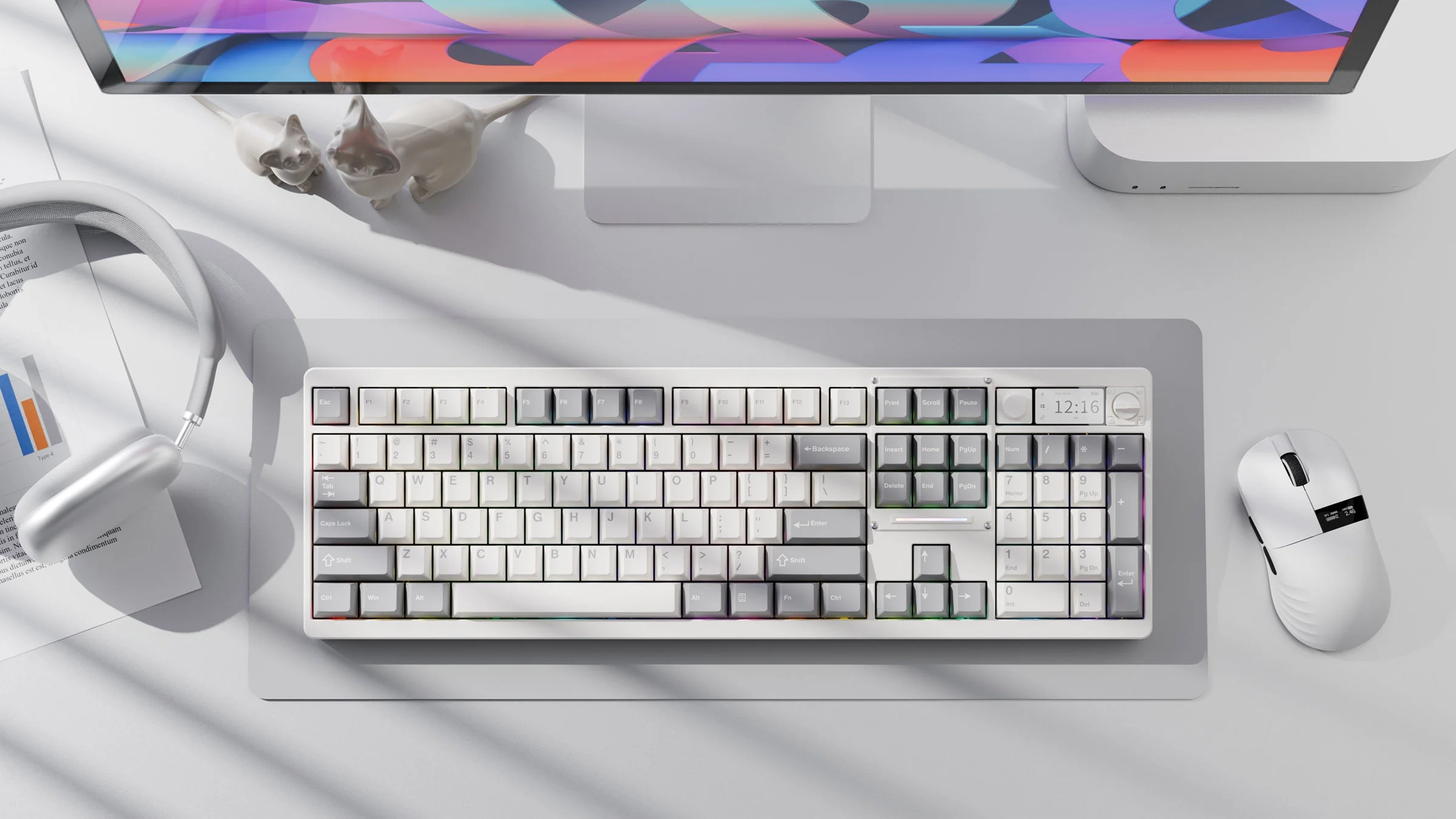 Chilkey ND104 CNC Aluminum Hotswap Wireless RGB Keyboard - Image 50