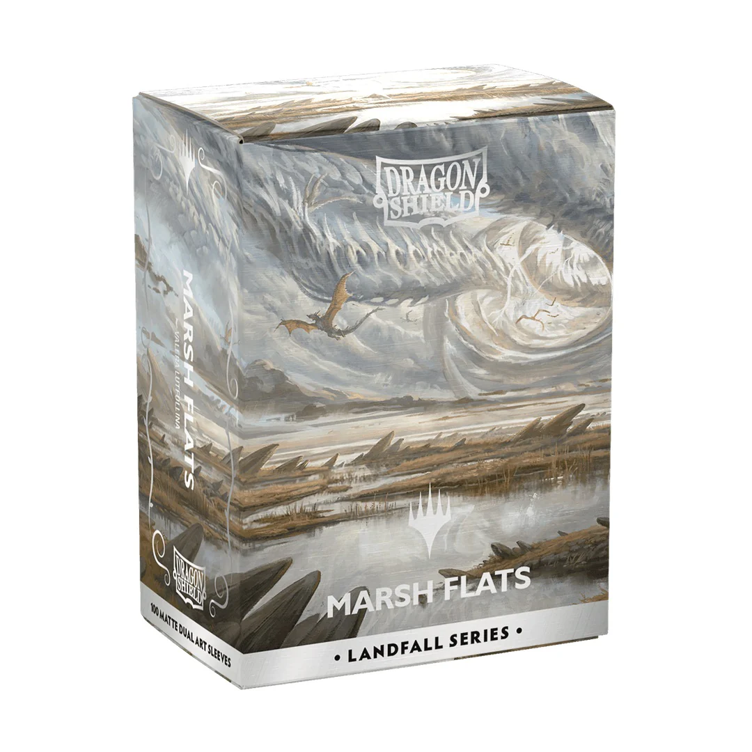 Dragon Shield Standard Matte Dual Art Magic The Gathering Landfall Series Card Sleeves Marsh Flats 100ct - Image 3