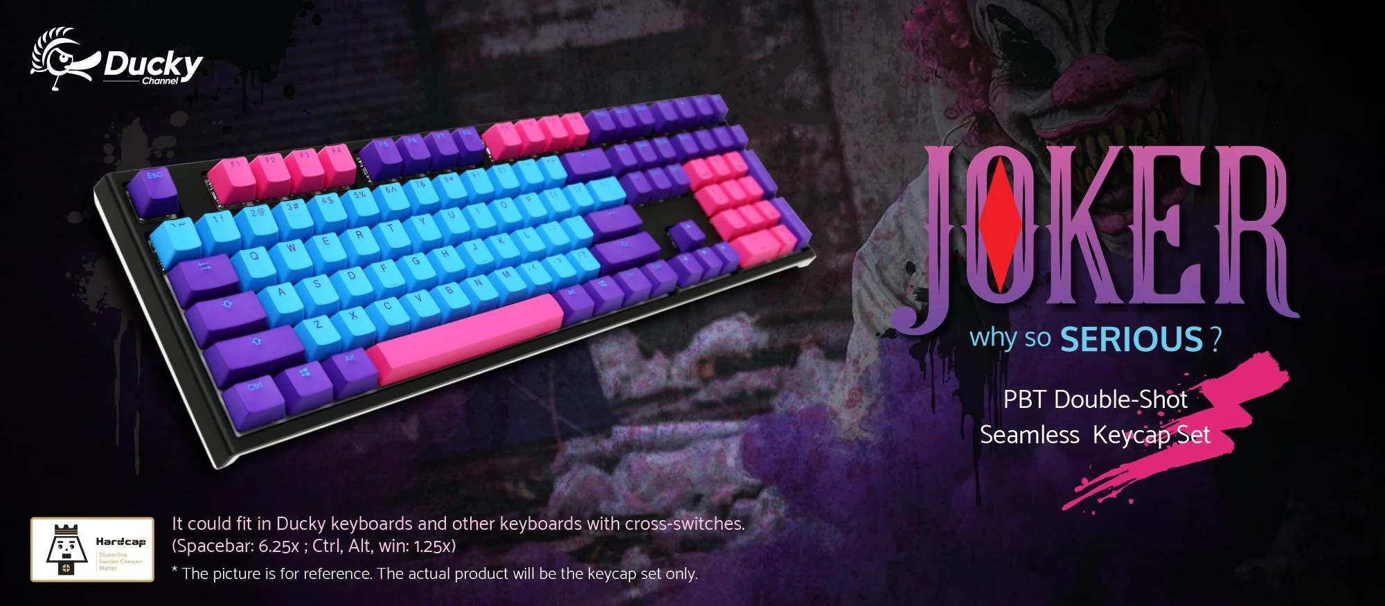 Ducky Joker 108 Key OEM Profile Double Shot PBT Keycap Set - Image 5