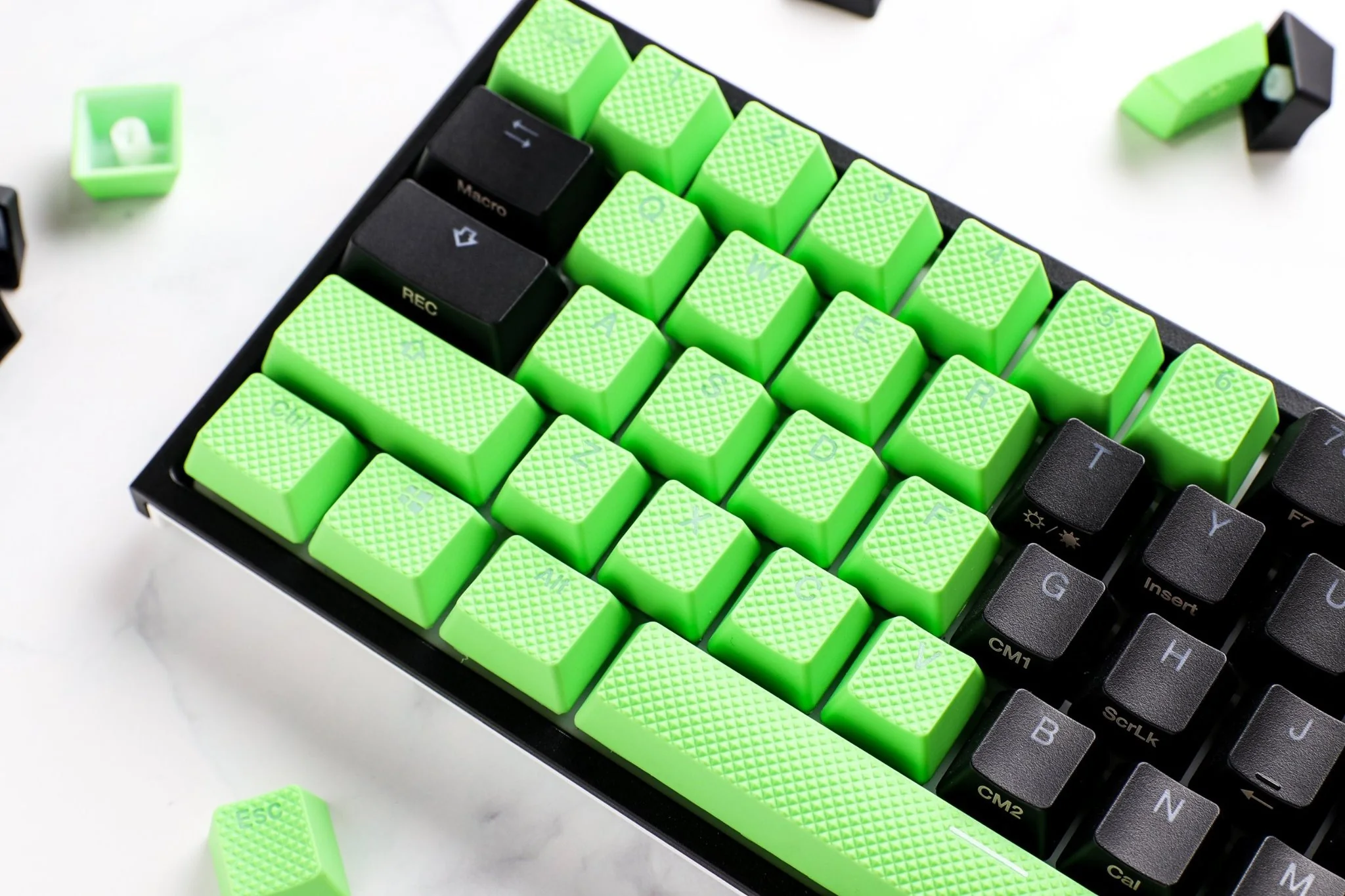 Ducky Green Backlit 31 Key OEM Profile Double Shot ABS Rubber Keycap Set - Image 3