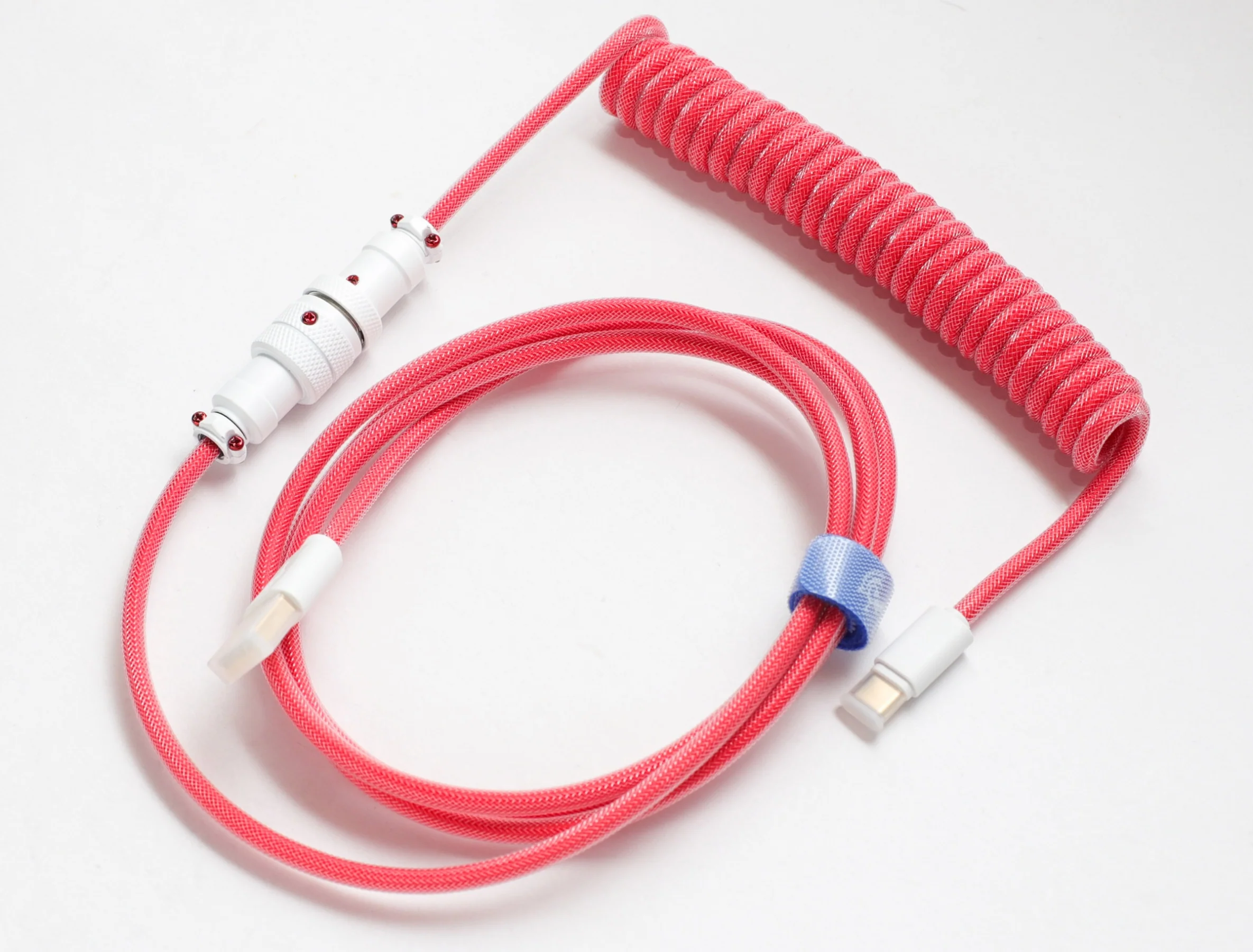 Ducky Apple Red Premicord Custom USB Cable