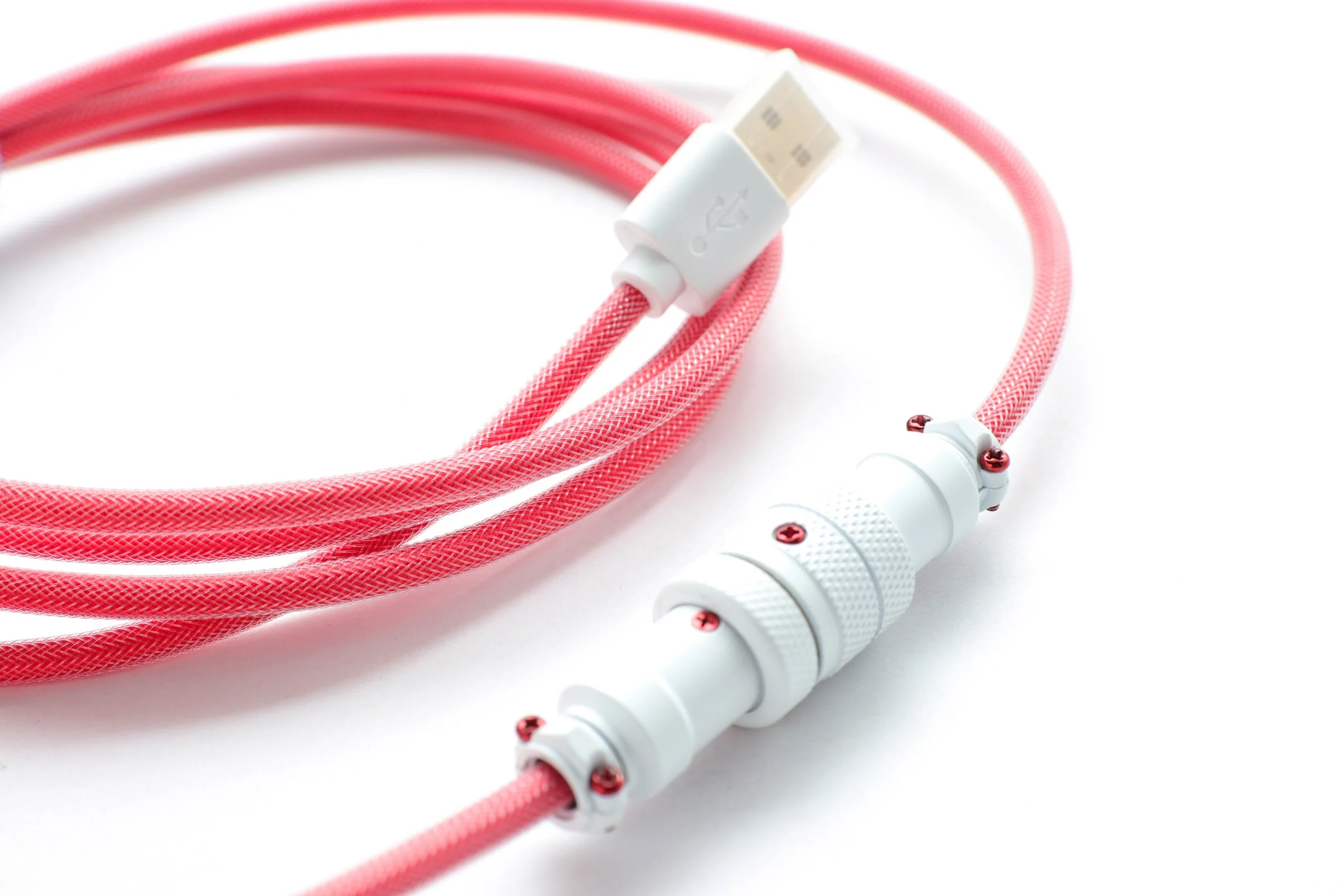 Ducky Apple Red Premicord Custom USB Cable - Image 2