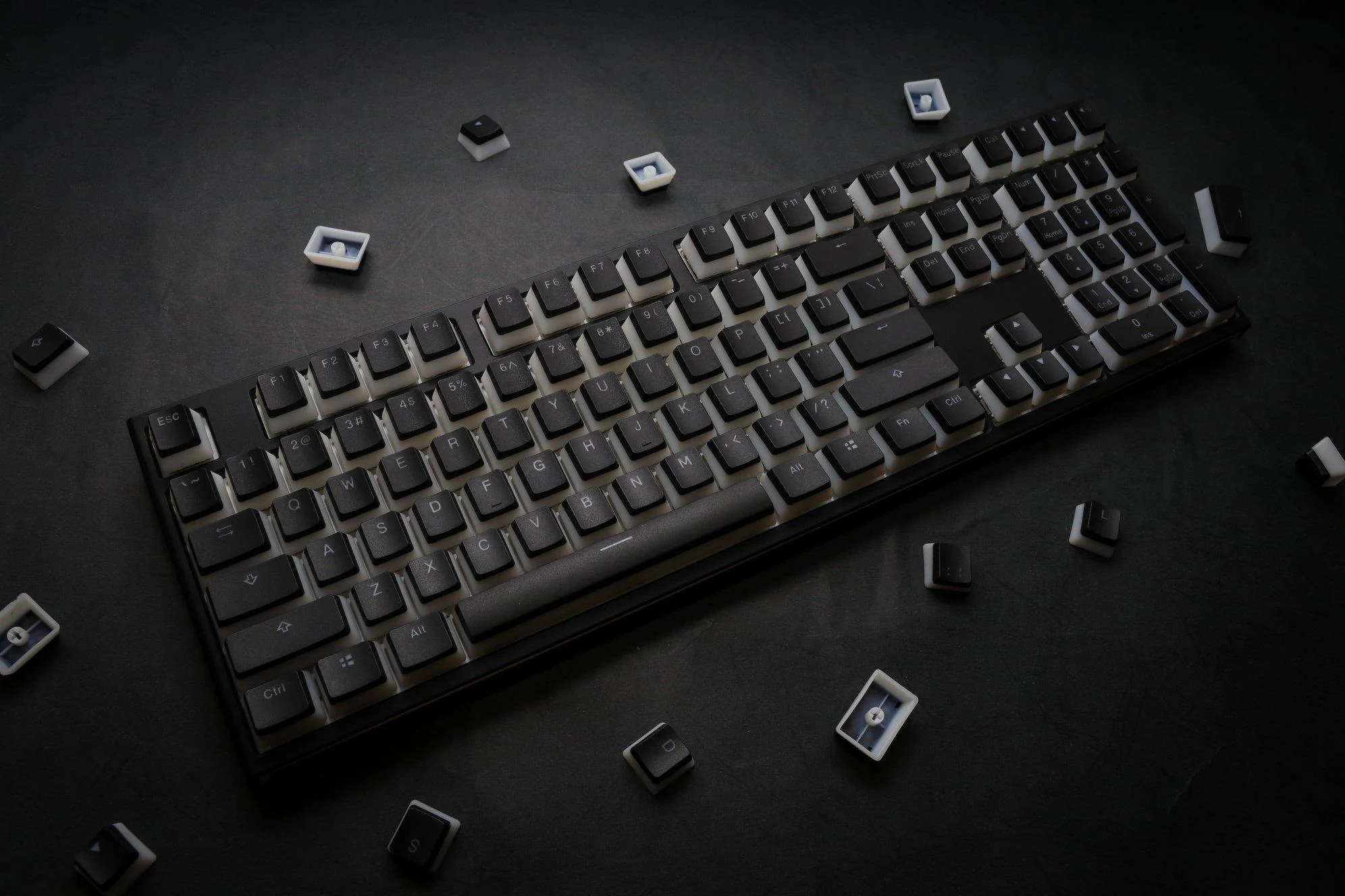 Ducky Black Pudding 108 Key OEM Profile Double Shot PBT Keycap Set