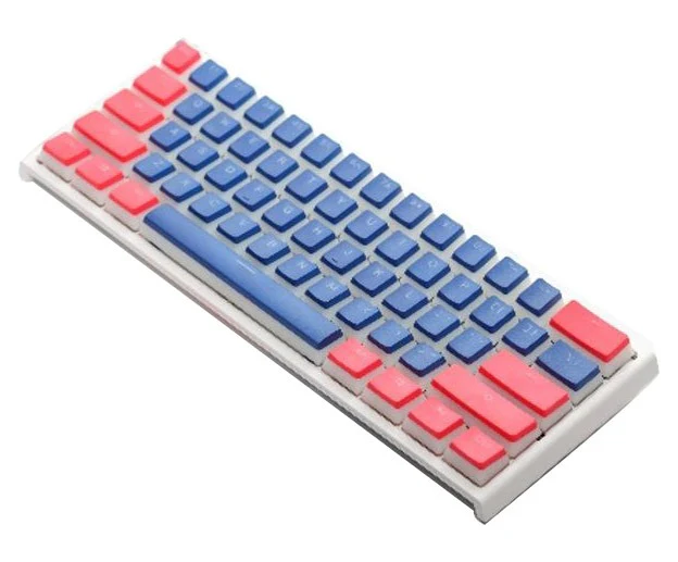 Ducky Blue / Coral Pudding 108 Key OEM Profile Double Shot PBT Keycap Set - Image 3
