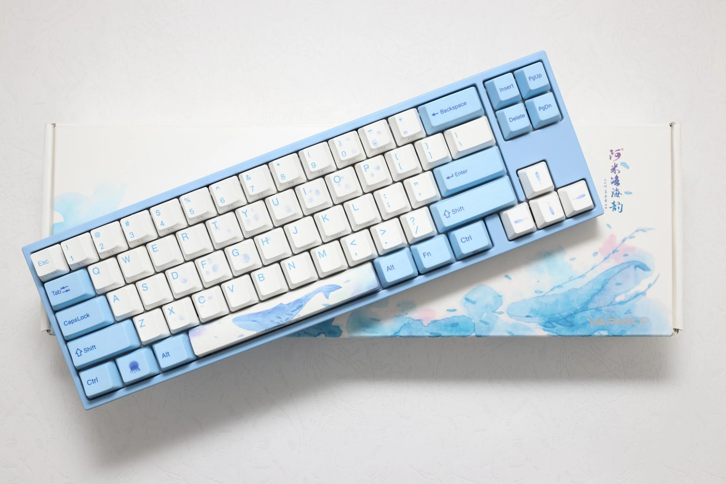 Ducky x Varmilo Miya Pro Sea Melody 65% White LED Dye Sub PBT Mechanical Keyboard - Image 11