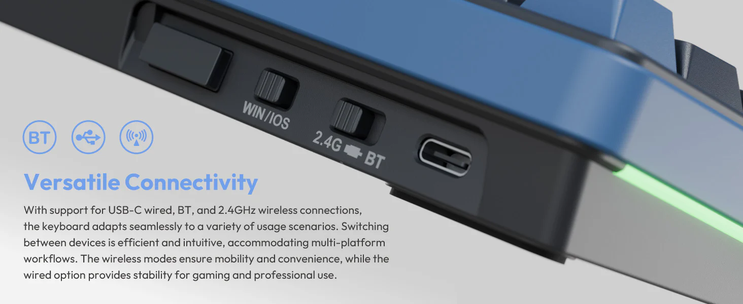 Ducky OK-M 65 65% Hotswap Wireless RGB Keyboard - Image 3