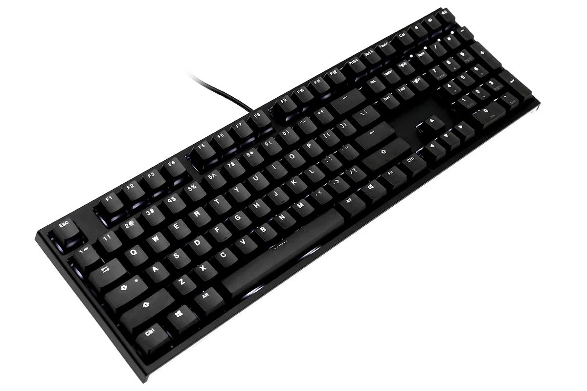 Ducky One 2 Black Case White LED Double Shot PBT Mechanical Keyboard - Image 2