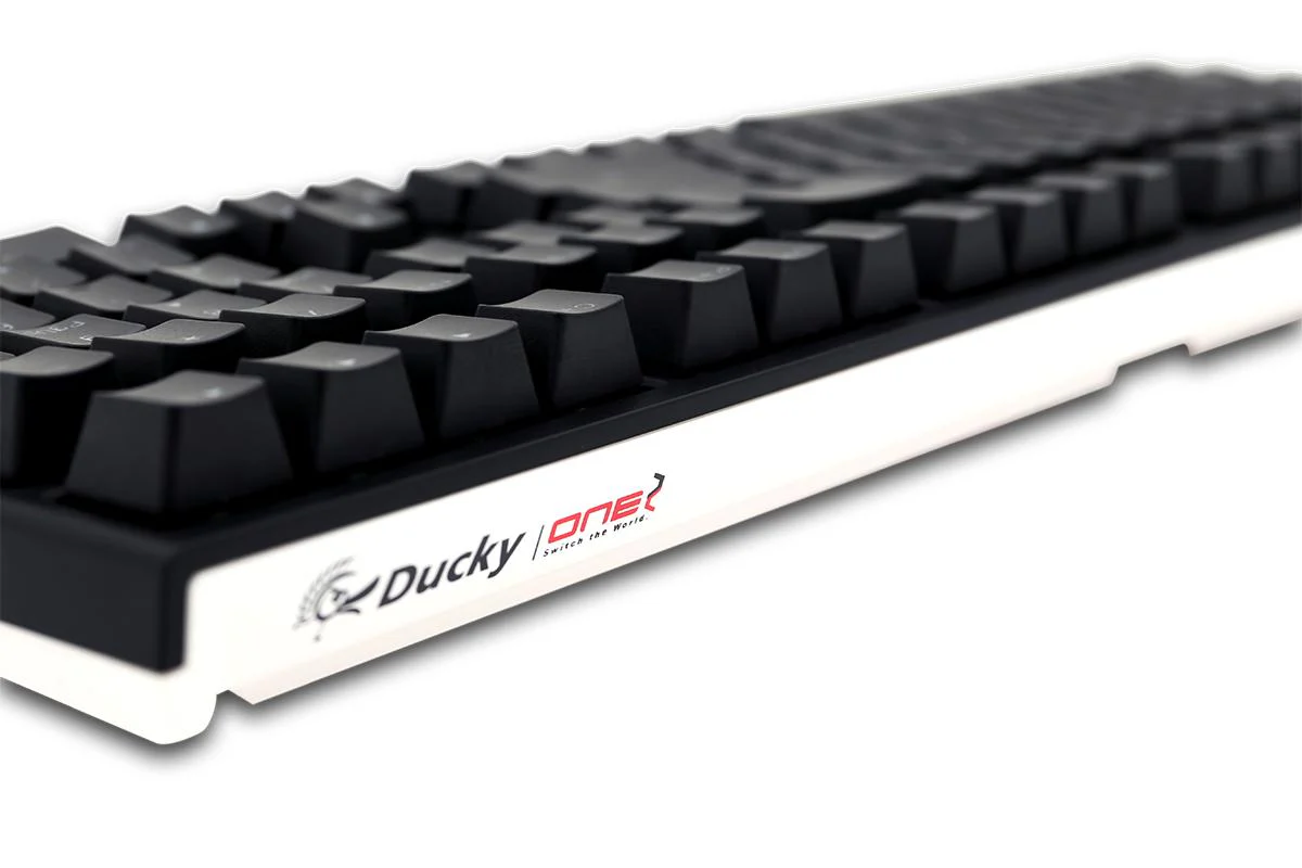 Ducky One 2 Black Case White LED Double Shot PBT Mechanical Keyboard - Image 9