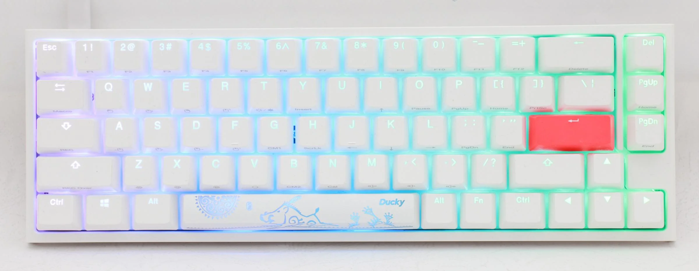 Ducky One 2 SF RGB Pure White 65% Double Shot PBT Mechanical Keyboard - Image 2