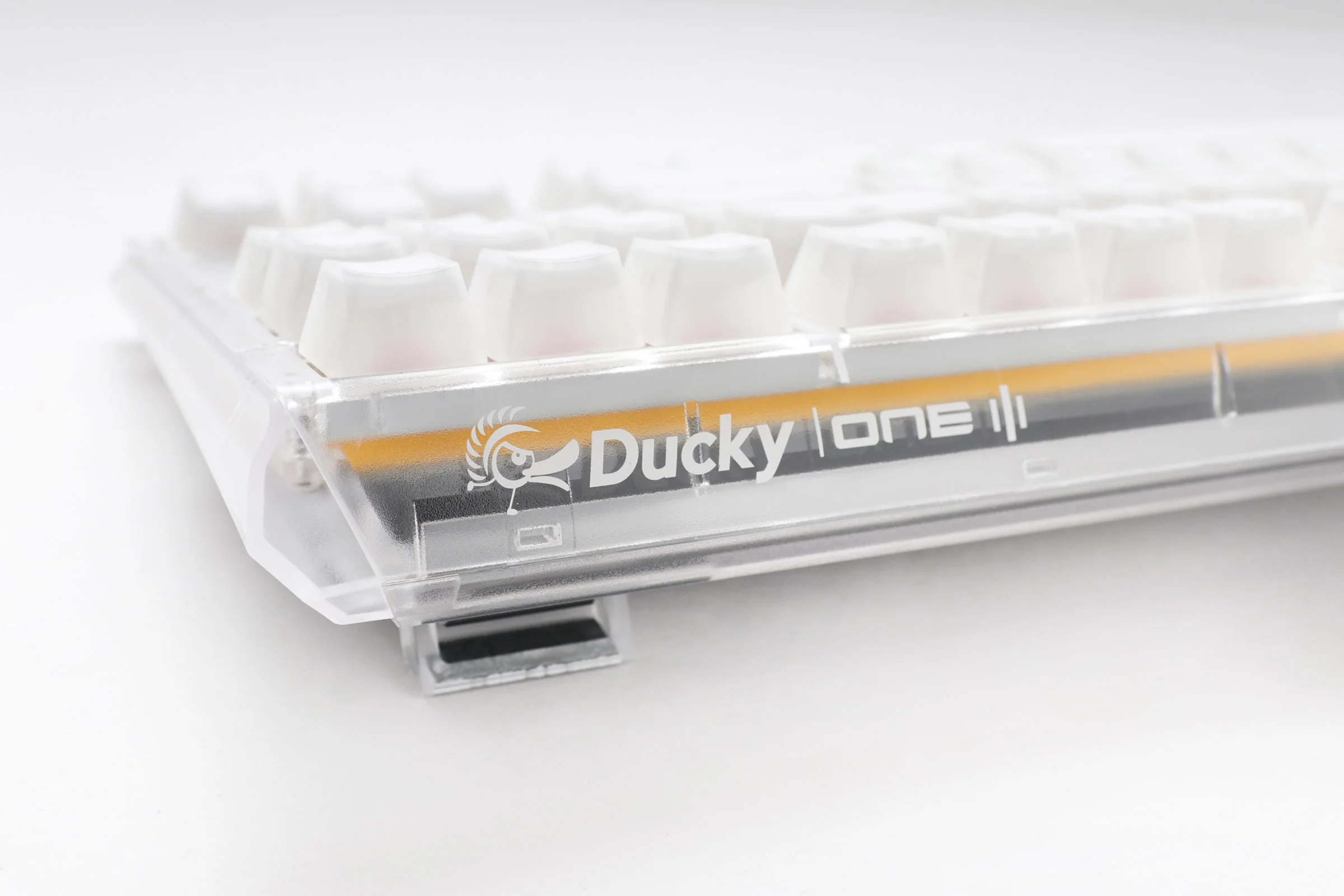 Ducky One 3 Aura Clear White Hotswap RGB Double Shot ABS Mechanical Keyboard - Image 2