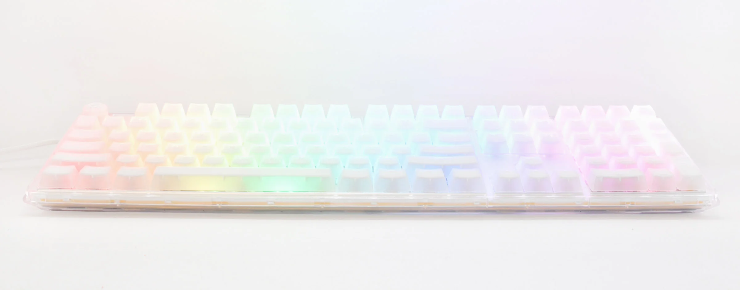 Ducky One 3 Aura Clear White Hotswap RGB Double Shot ABS Mechanical Keyboard - Image 7