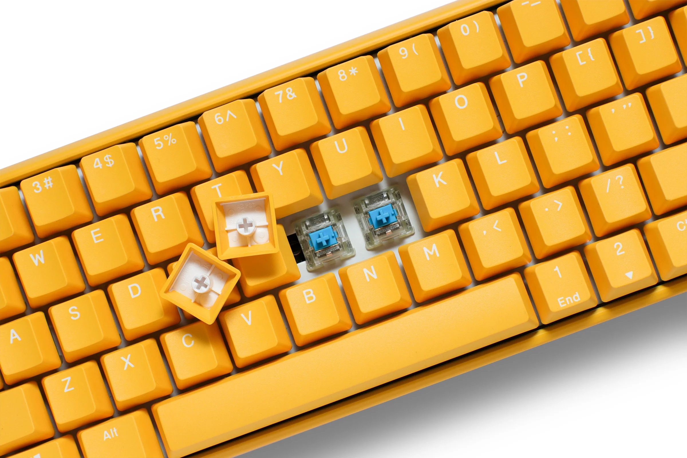 Ducky Yellow One 3 Mini 60% Hotswap RGB Double Shot PBT QUACK Mechanical Keyboard - Image 2