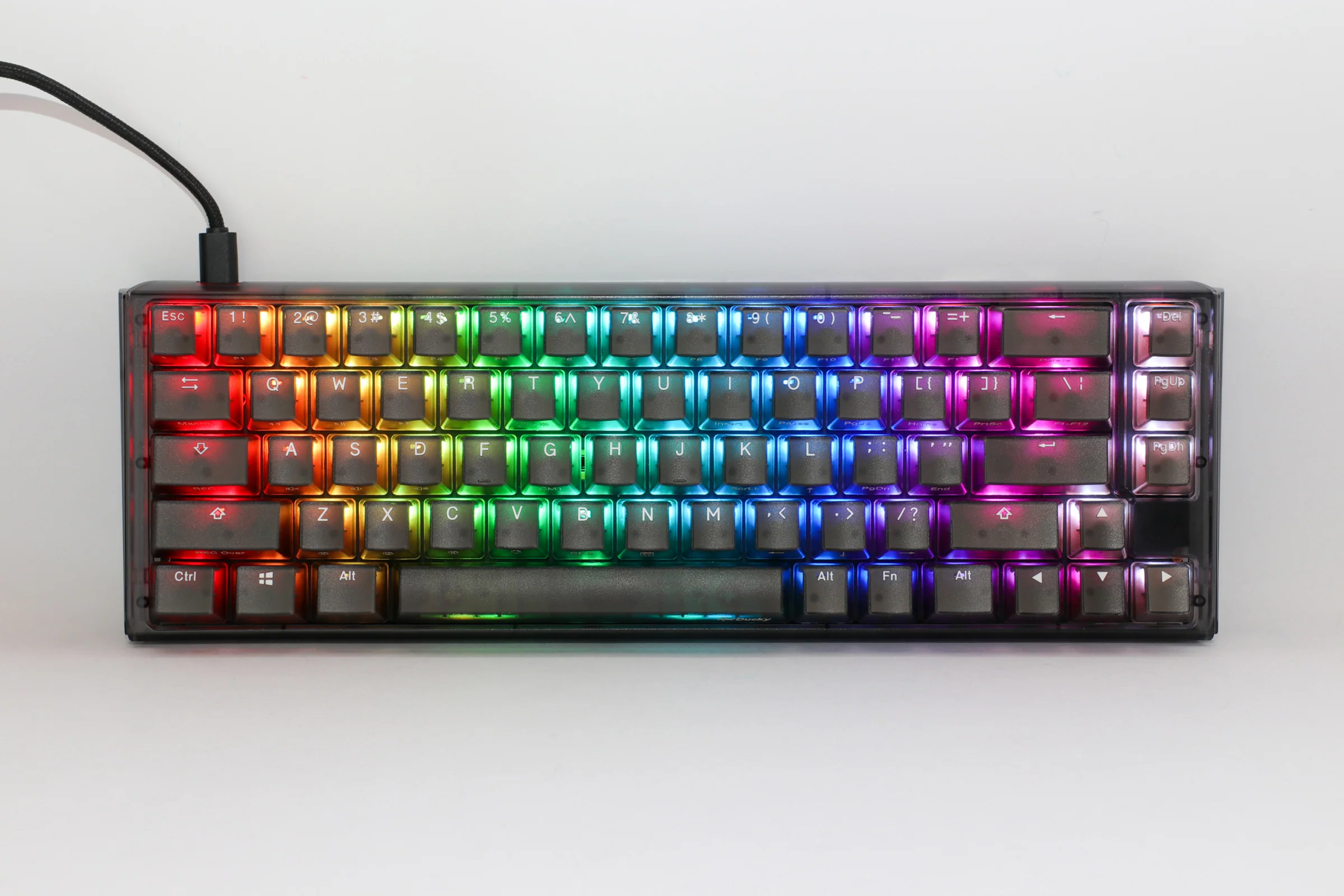 Ducky One 3 SF Aura Clear Black 65% Hotswap RGB Double Shot ABS Mechanical Keyboard - Image 7