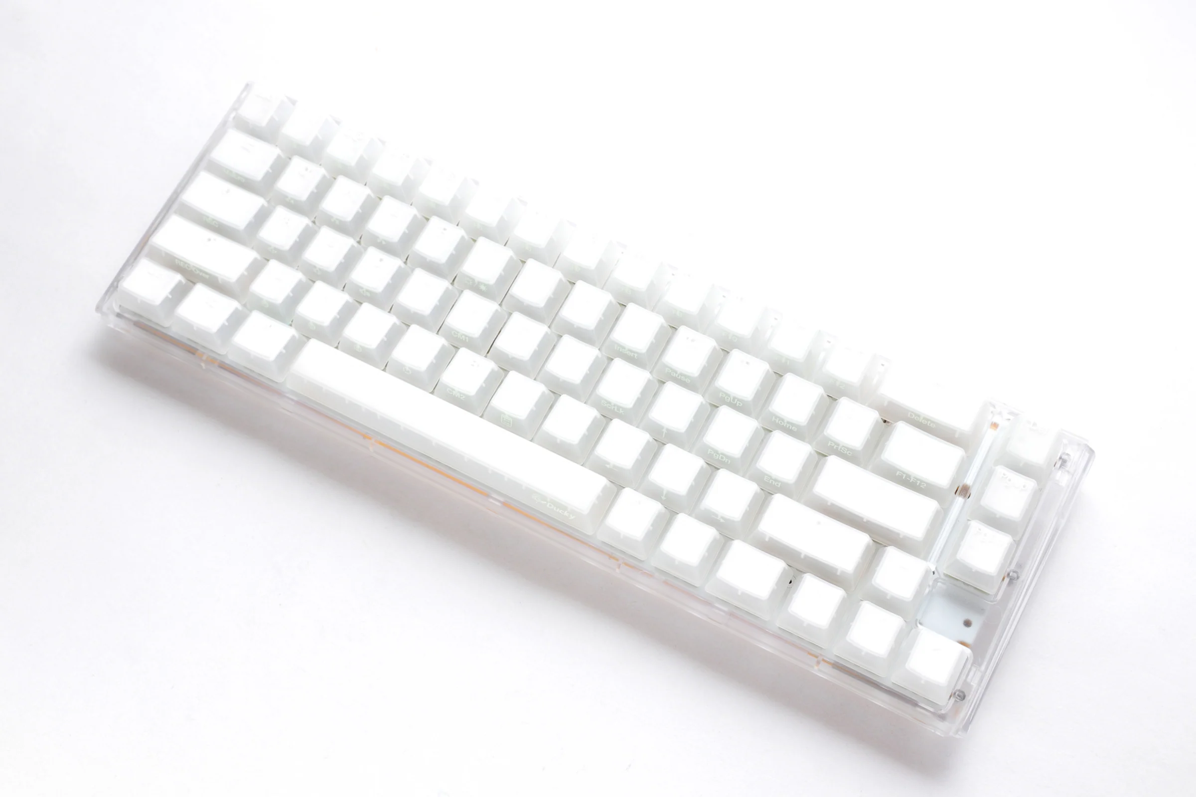 Ducky One 3 SF Aura Clear White 65% Hotswap RGB LED Double Shot ABS Mechanical Keyboard - Image 3