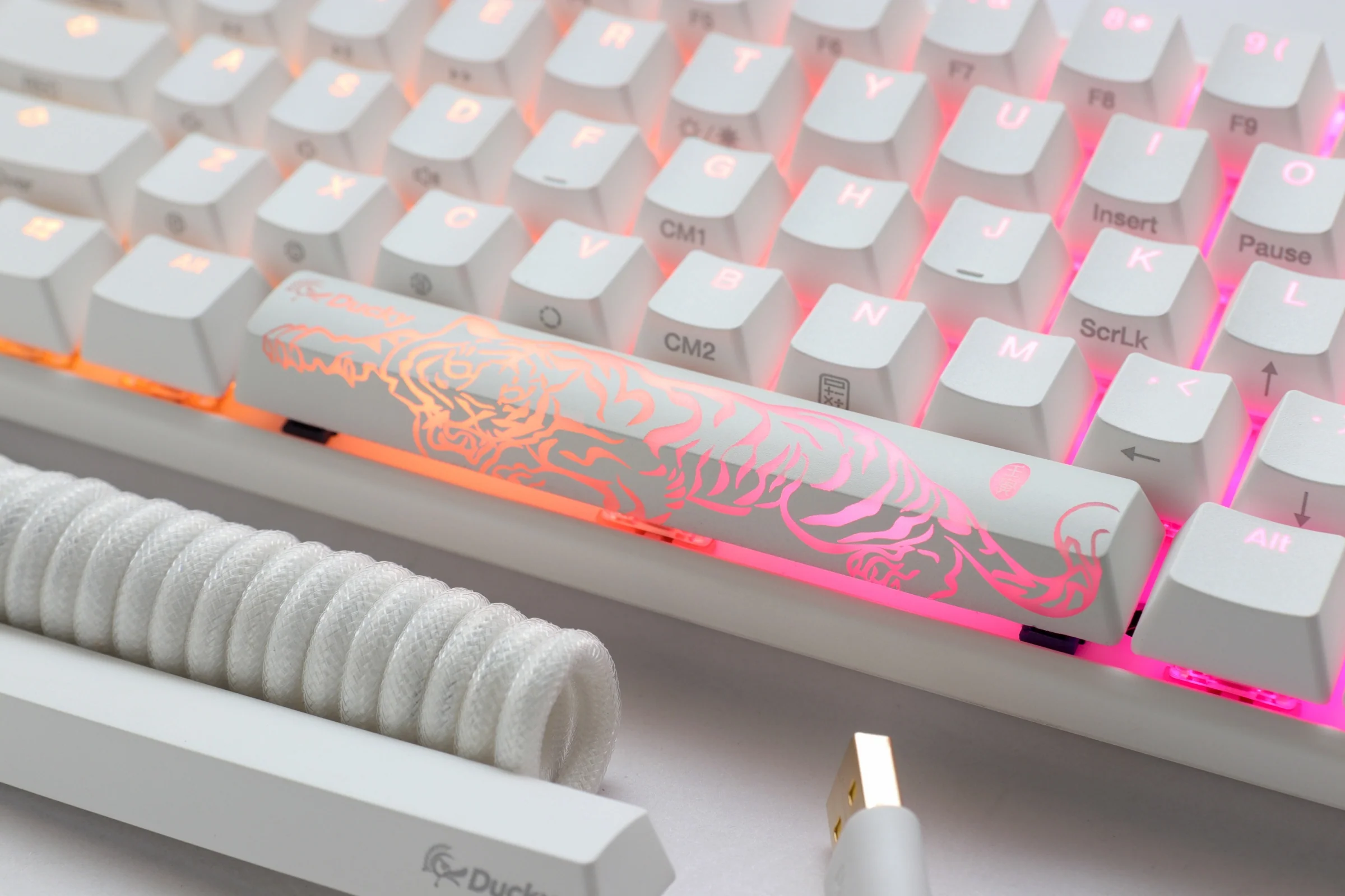 Ducky One 3 SF Pure White 65% Hotswap RGB Mechanical Keyboard w/ Quack Mechanics - Image 9