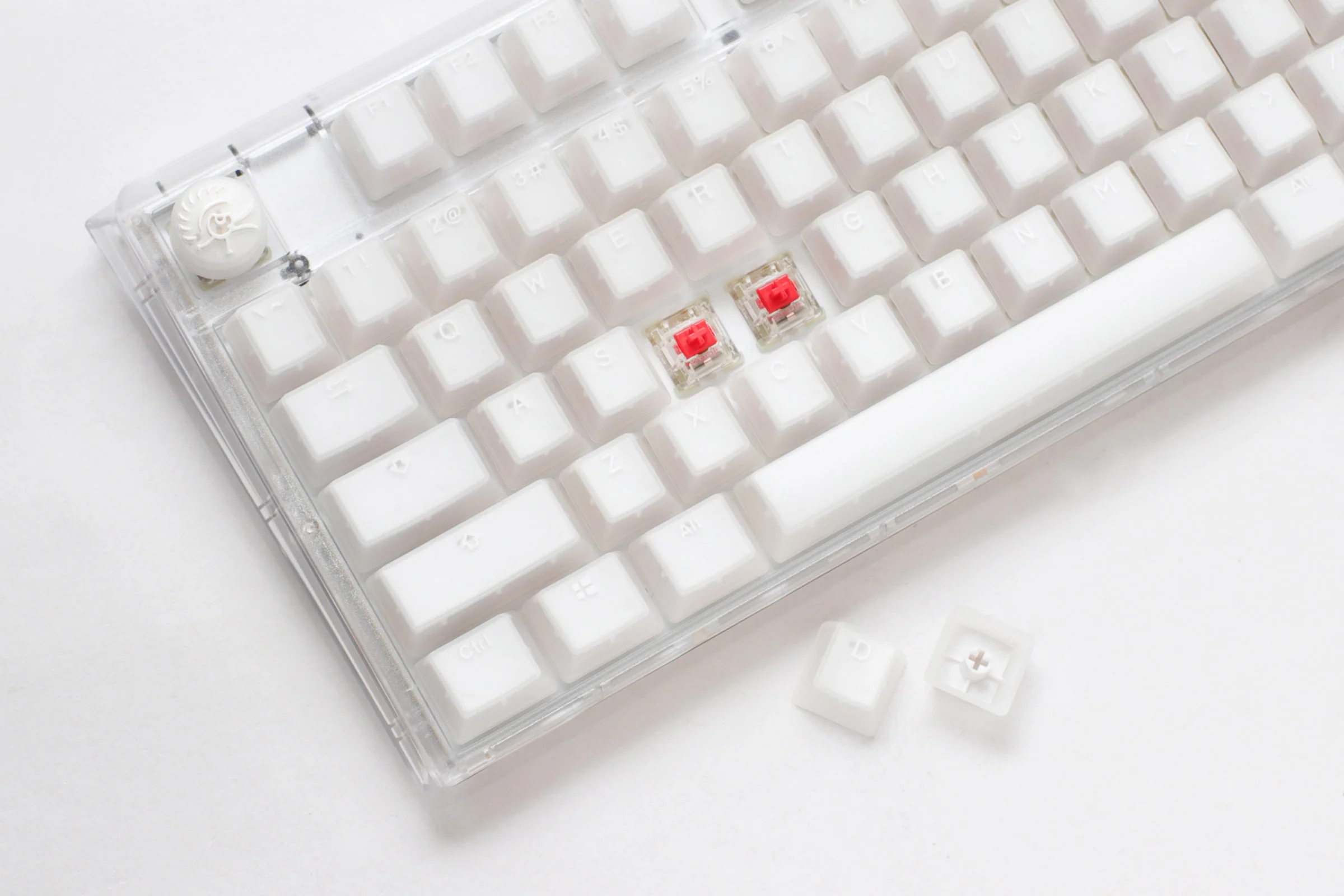 Ducky One 3 TKL Aura Clear White Hotswap RGB Double Shot ABS Mechanical Keyboard - Image 5