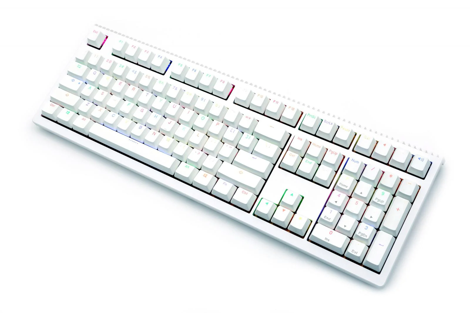 Ducky Shine 6 Golden White RGB LED Double Shot PBT Mechanical Keyboard - Image 4