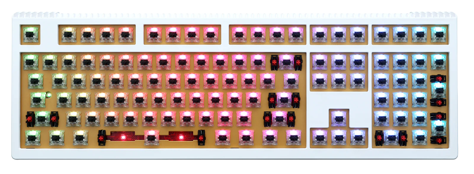 Ducky Shine 6 Golden White RGB LED Double Shot PBT Mechanical Keyboard - Image 7
