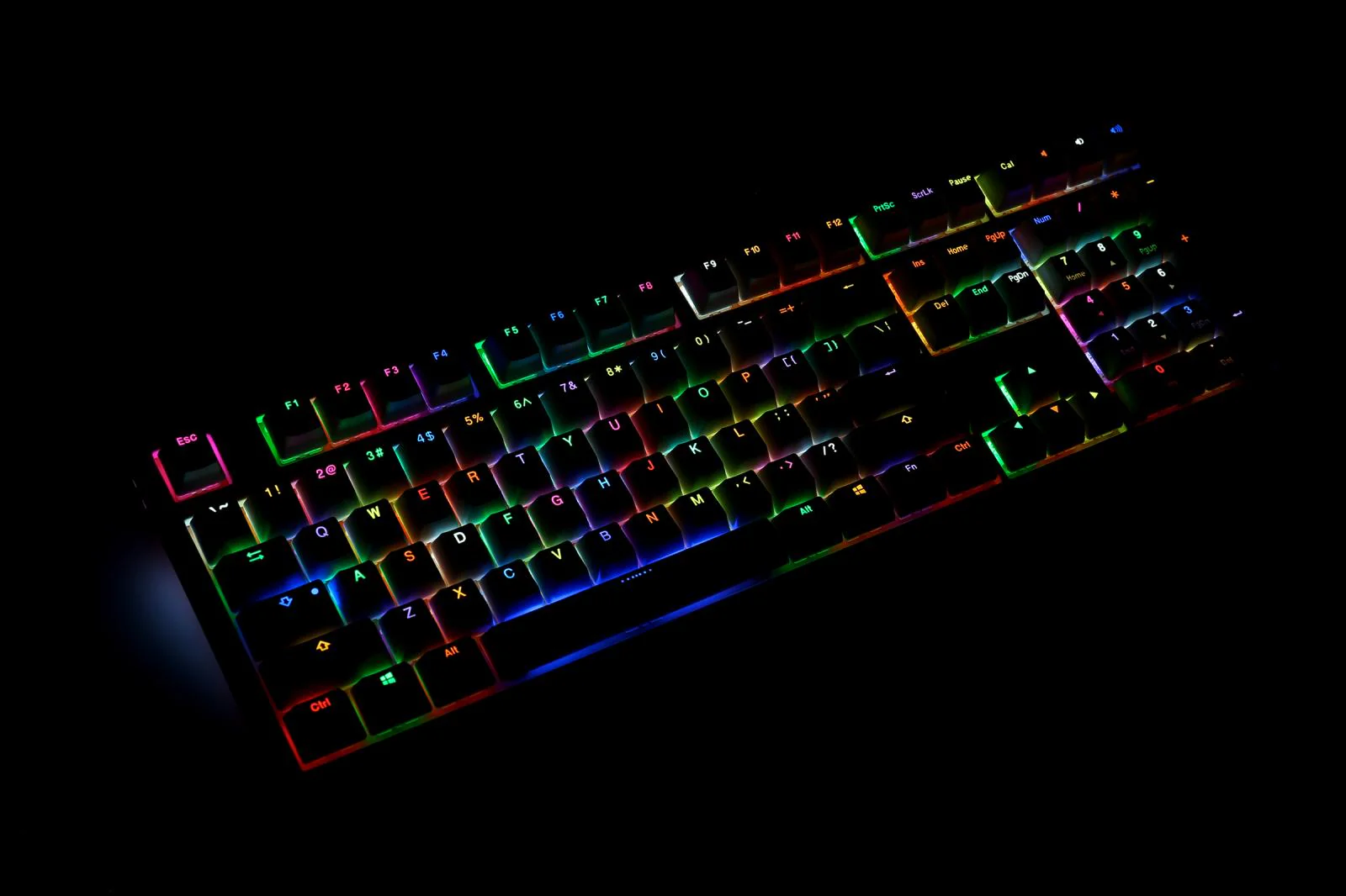 Ducky Shine 6 Golden White RGB LED Double Shot PBT Mechanical Keyboard - Image 8