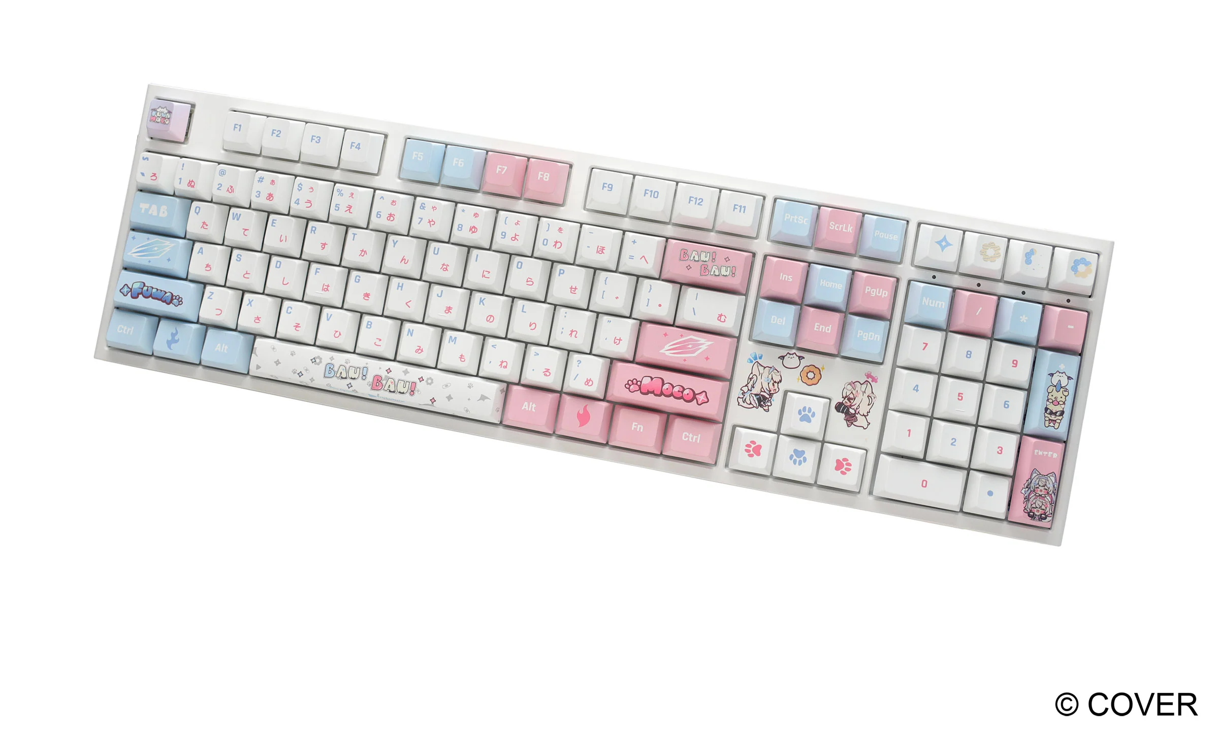 Ducky x hololive En Fuwamoco Limited Edition One 2 Pro RGB Keyboard and Desk Mat Set - Image 3