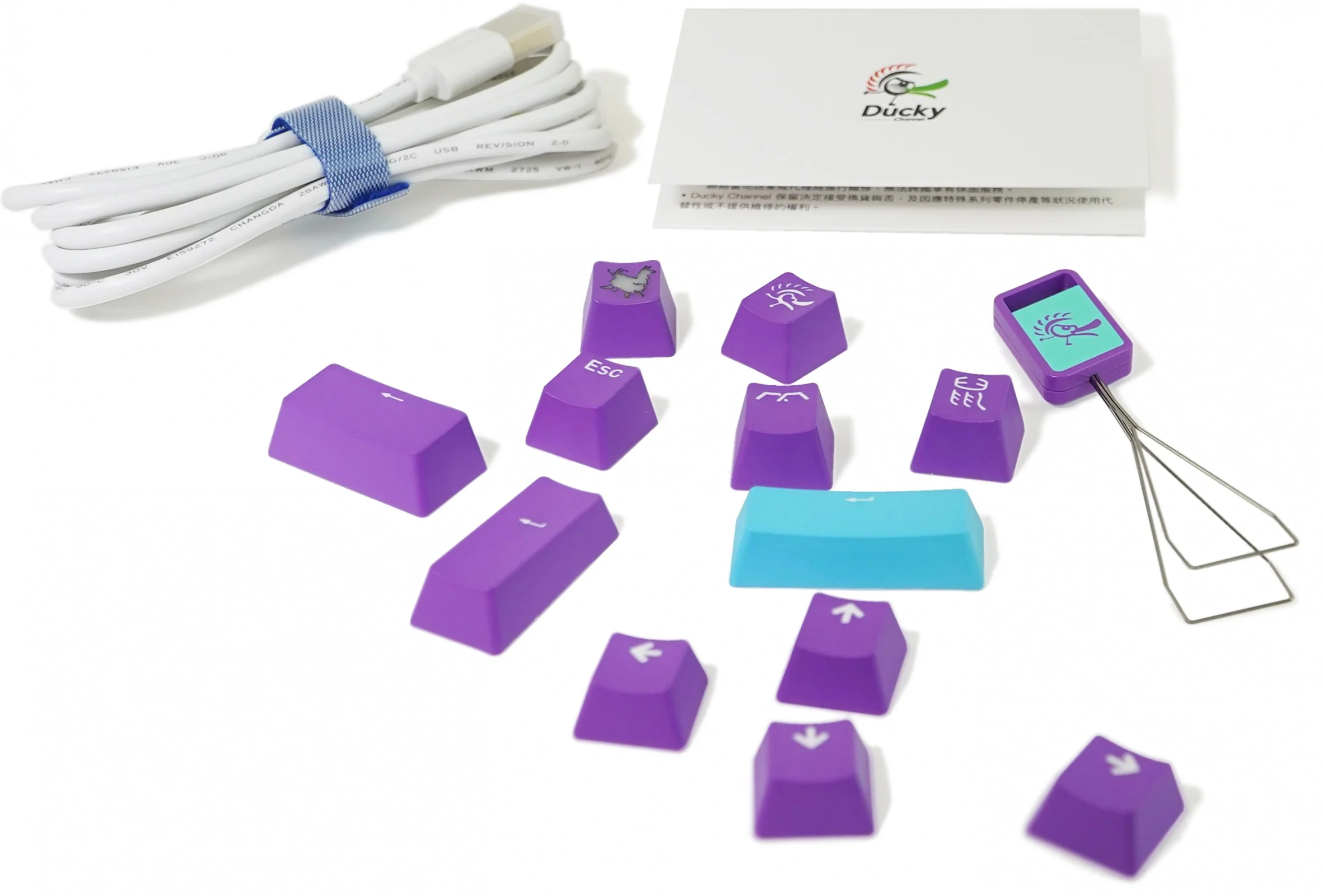 Ducky x MK Frozen Llama Mecha Mini v2 RGB LED 60% Double Shot PBT Mechanical Keyboard - Image 12
