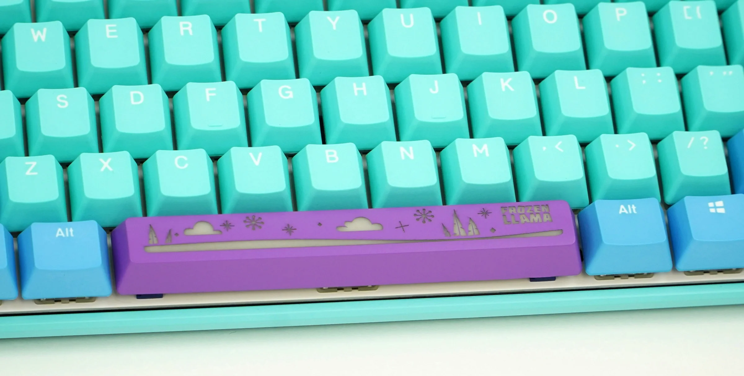 Ducky x MK Frozen Llama Mecha Mini v2 RGB LED 60% Double Shot PBT Mechanical Keyboard - Image 15