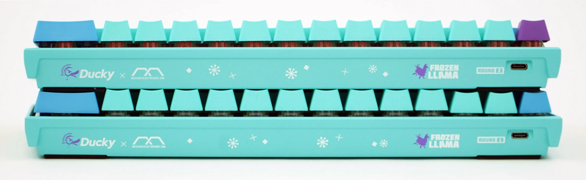 Ducky x MK Frozen Llama Mecha Mini v2 RGB LED 60% Double Shot PBT Mechanical Keyboard - Image 16