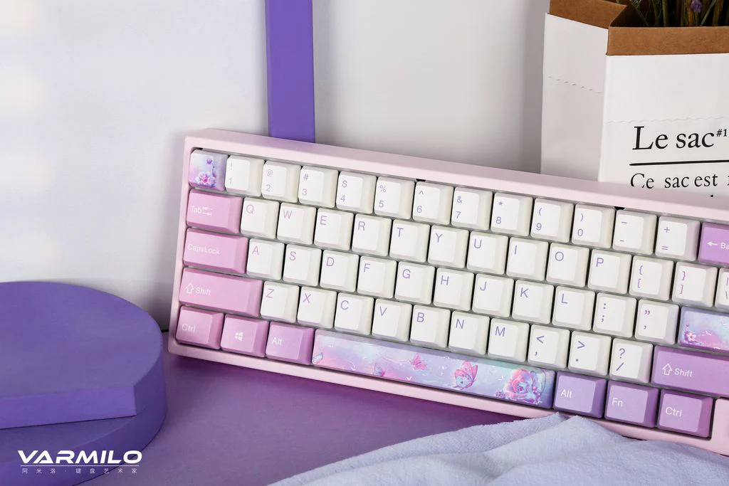 Ducky x Varmilo Miya Pro Dreams on Board 65% White LED Dye Sub PBT Mechanical Keyboard - Image 12