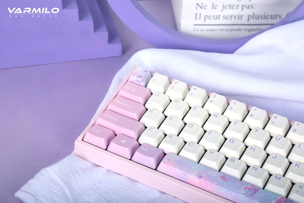 Ducky x Varmilo Miya Pro Dreams on Board 65% White LED Dye Sub PBT Mechanical Keyboard - Image 13