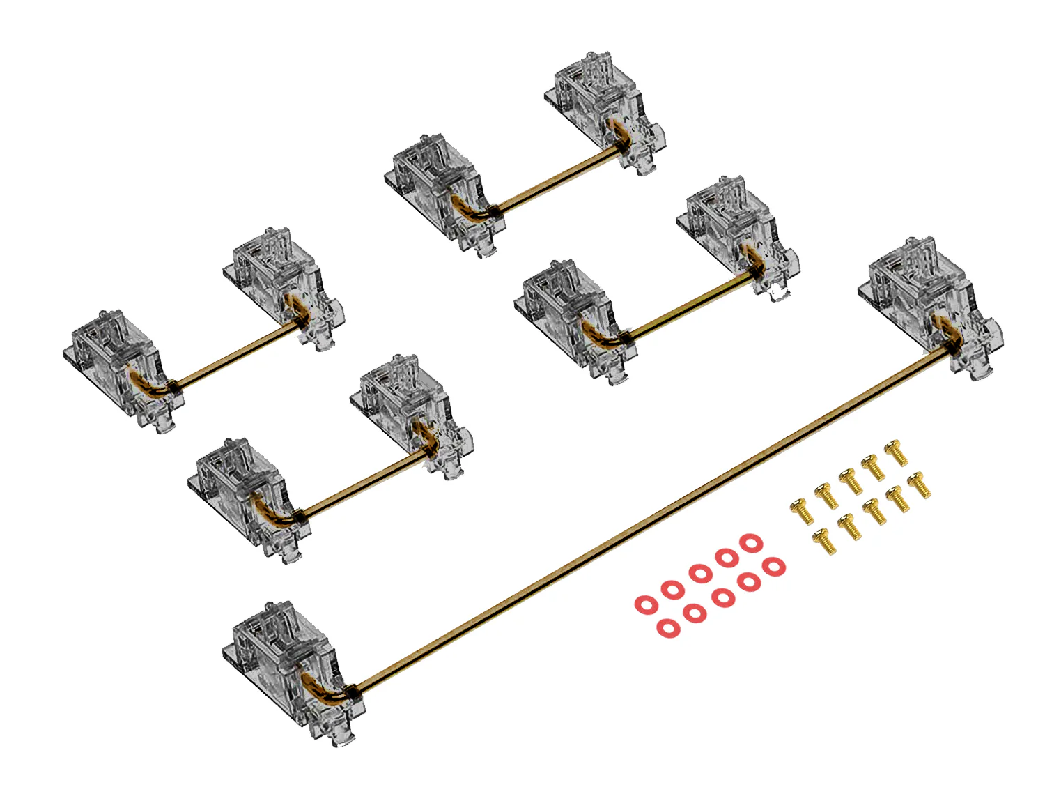 Durock Stabilizers V2 PCB Mount Screw-in TKL Kit - Image 2