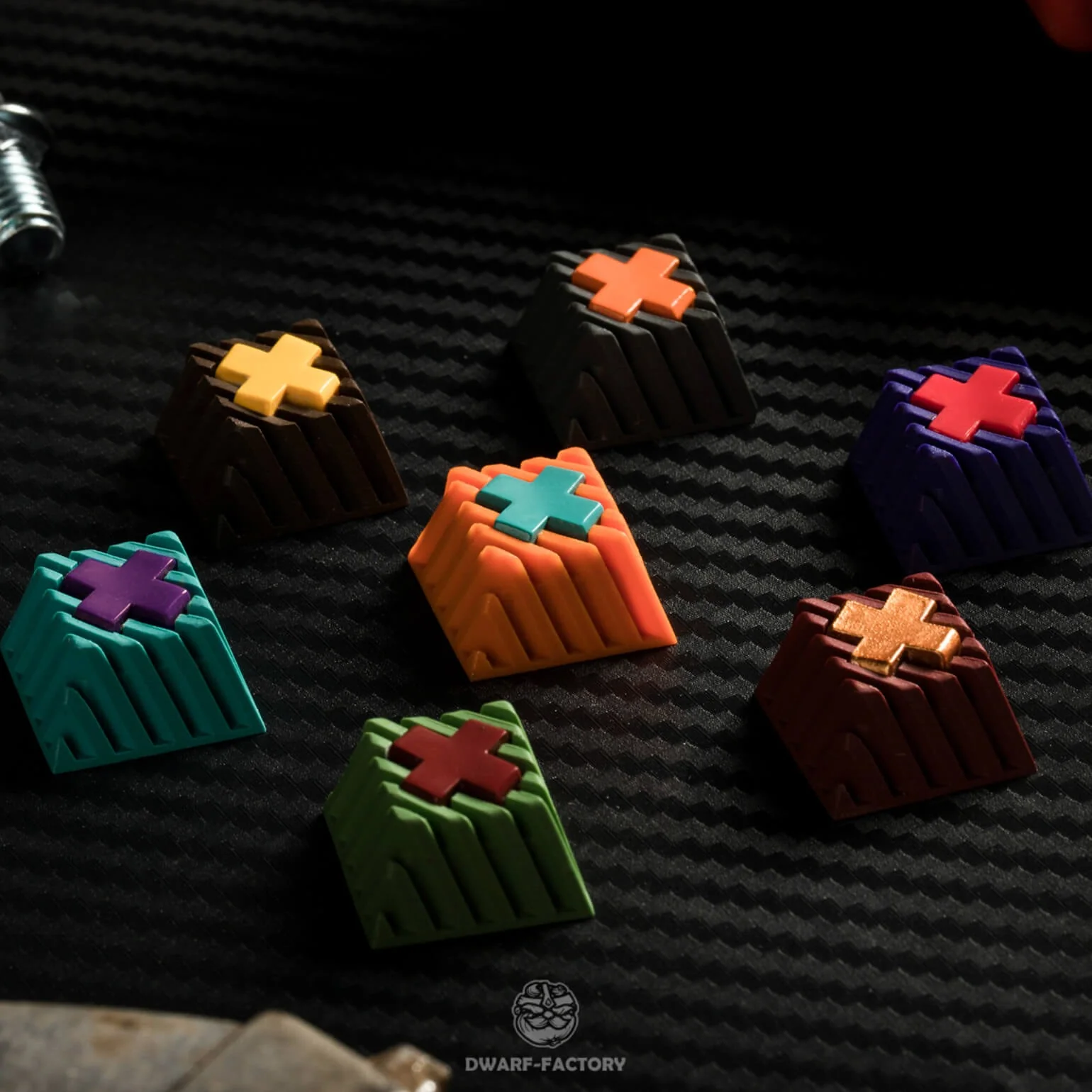 Dwarf Factory Base xXx Brown Cherry R1 Profile Artisan Keycap - Image 2