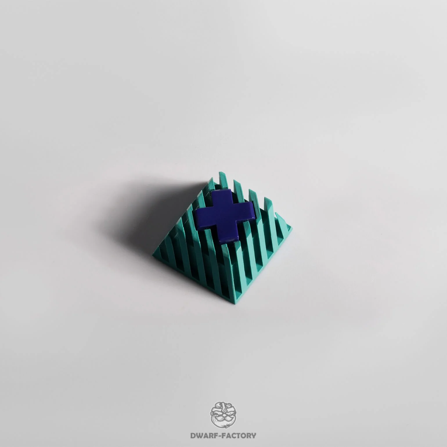 Dwarf Factory Base xXx Cyan Cherry R1 Profile Artisan Keycap