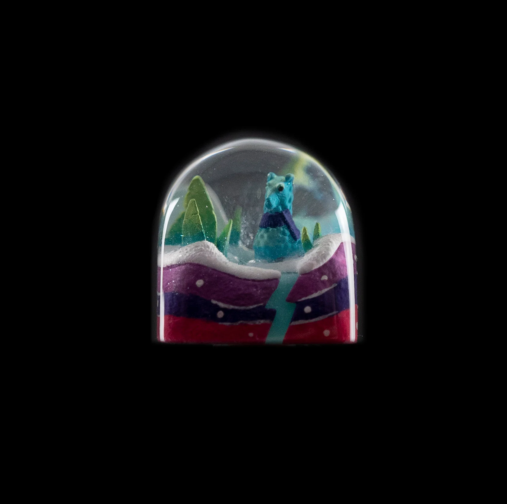 Dwarf Factory x MK Frostbit Llama Artisan Keycap DOM Profile Resin Artisan Keycap - Image 10