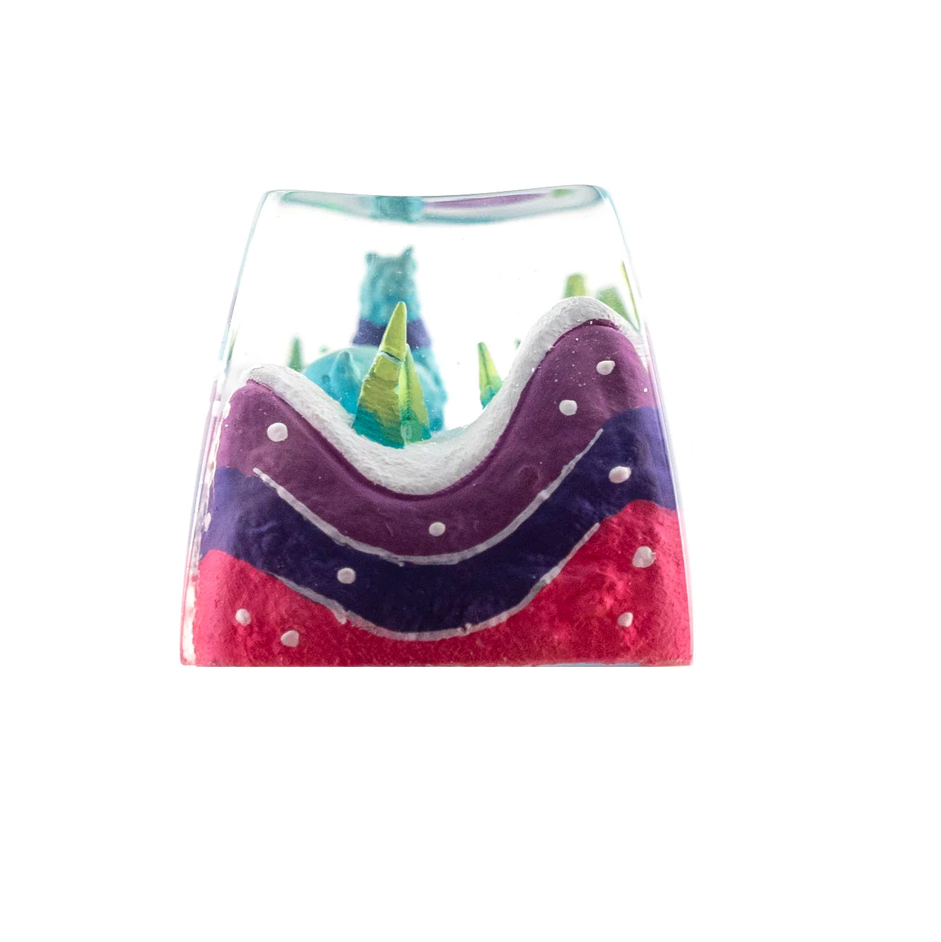 Dwarf Factory x MK Frostbit Llama Artisan Keycap SA Profile Resin Artisan Keycap - Image 6