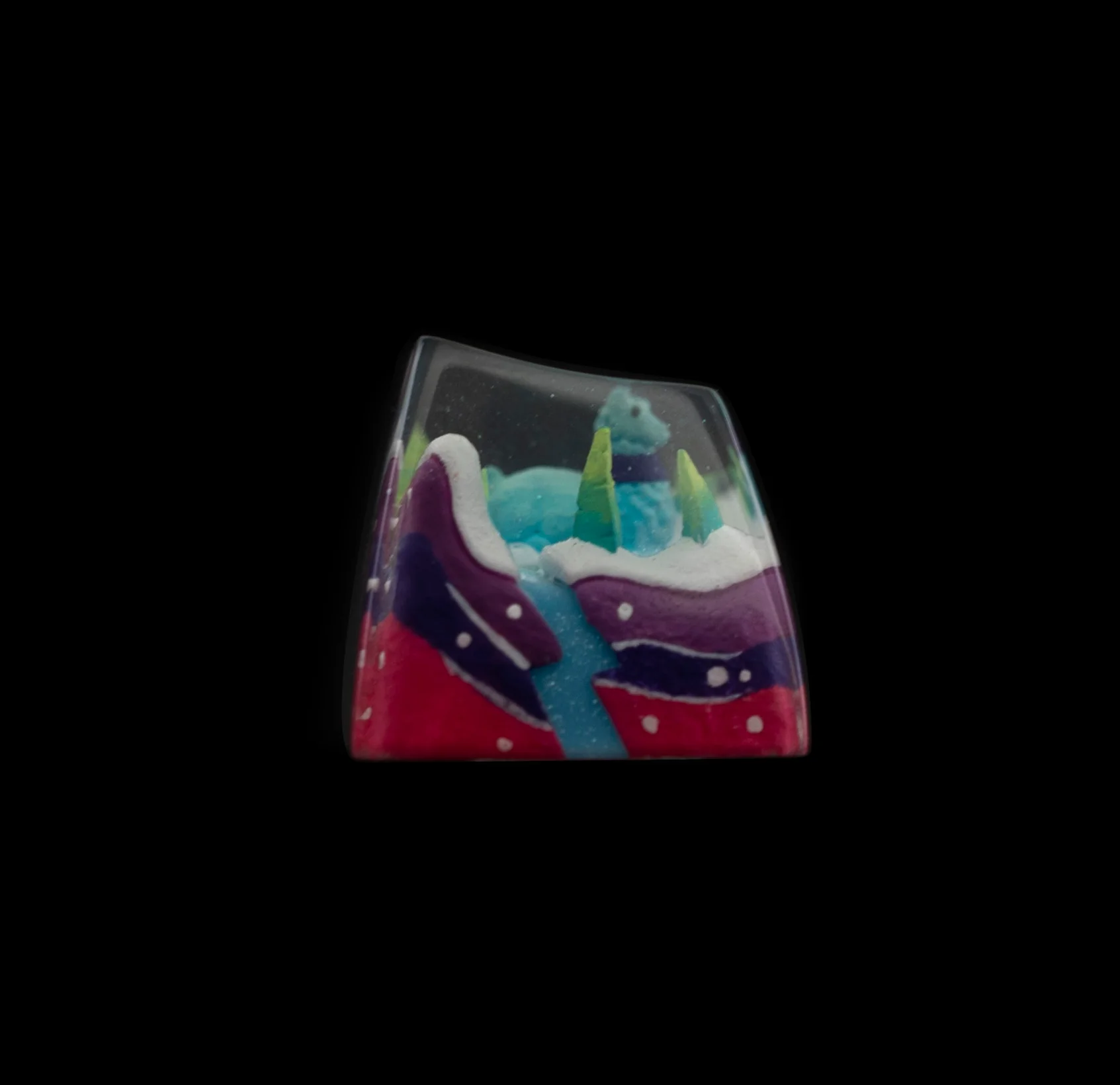 Dwarf Factory x MK Frostbit Llama Artisan Keycap SA Profile Resin Artisan Keycap - Image 8