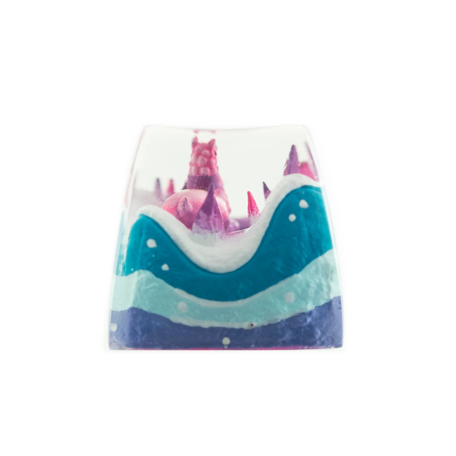Dwarf Factory x MK Iceberg Llama Artisan Keycap SA Profile Resin Artisan Keycap - Image 7