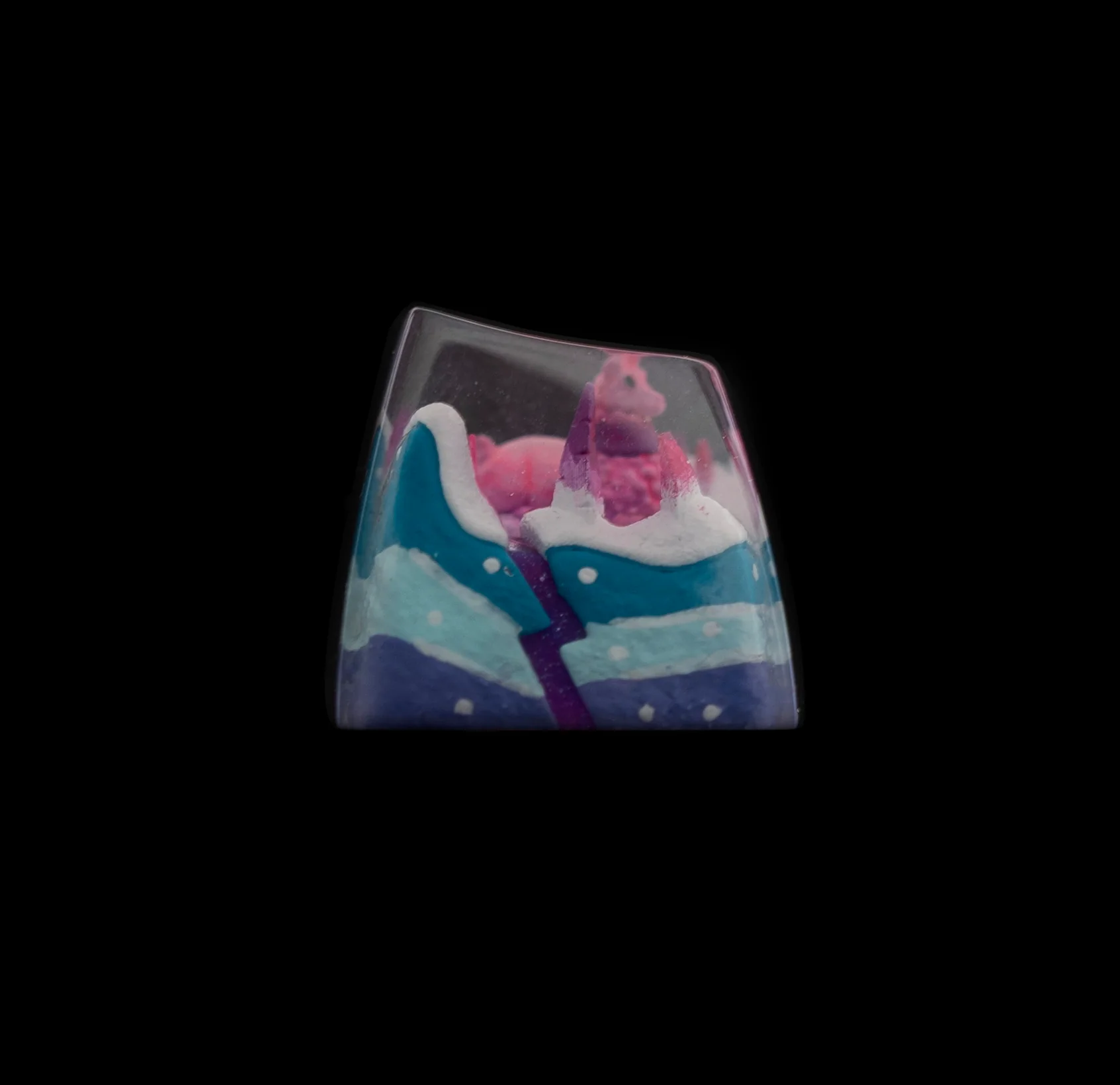 Dwarf Factory x MK Iceberg Llama Artisan Keycap SA Profile Resin Artisan Keycap - Image 8