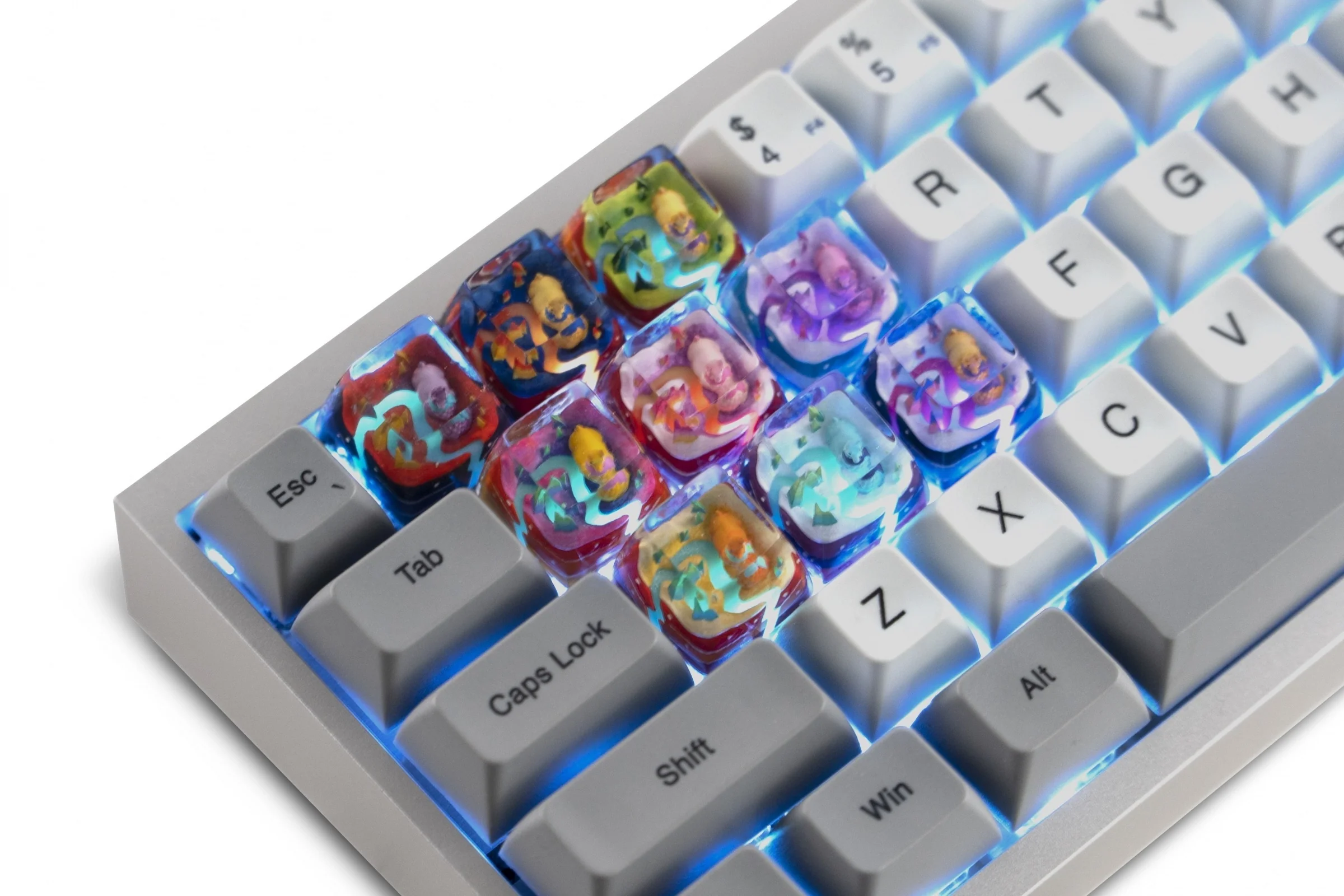 Dwarf Factory x MK Lava Llama Artisan Keycap SA Profile Resin Artisan Keycap - Image 4