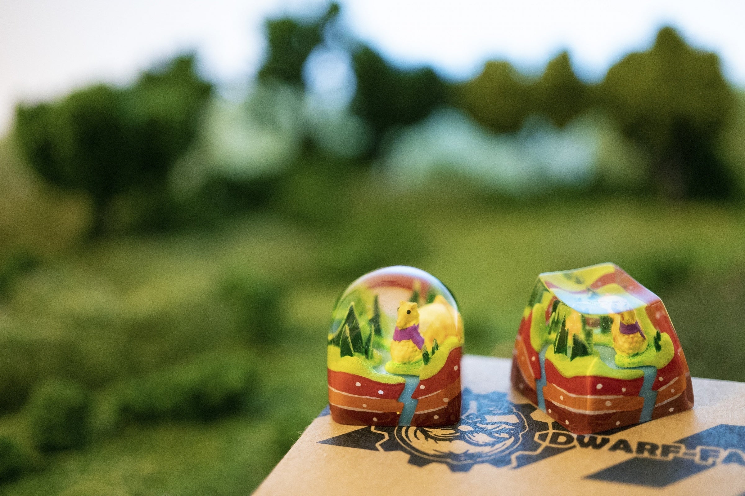 Dwarf Factory x MK Meadow Llama Artisan Keycap DOM Profile Resin Artisan Keycap - Image 2